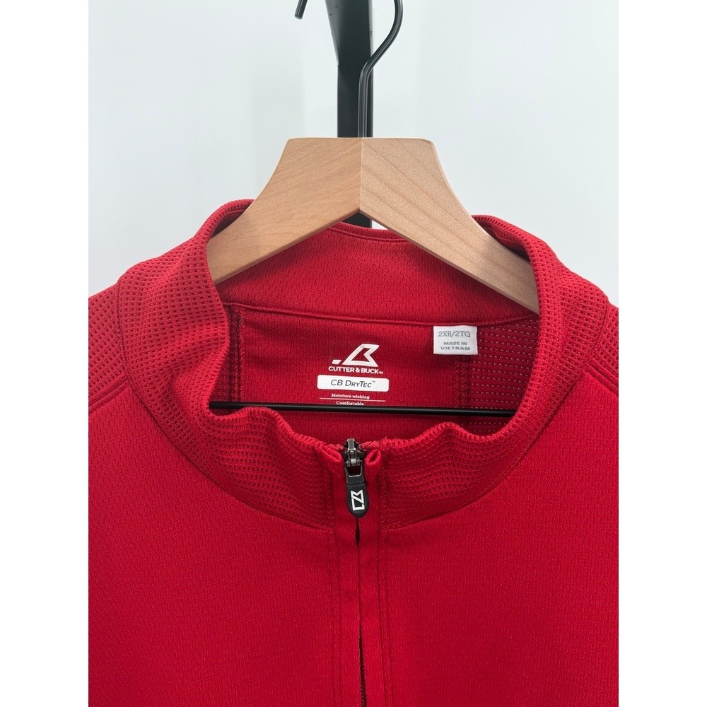Cutter & Buck Washington Nationals Quarter Zip Pullover Golf Moisture Wicking - Picture 5 of 8